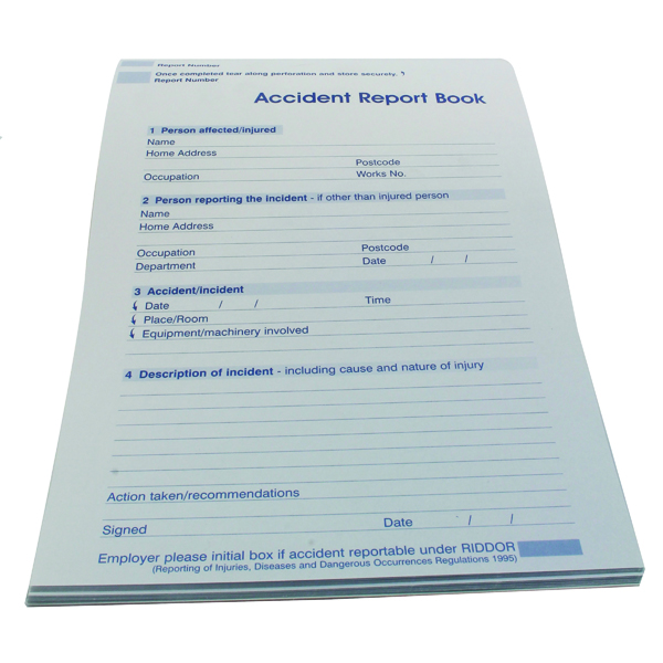 WALLACE ACCIDENT REPORT BOOK A5