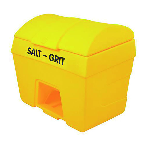 SALT/GRIT BIN WITH HOPPER 200L YLW