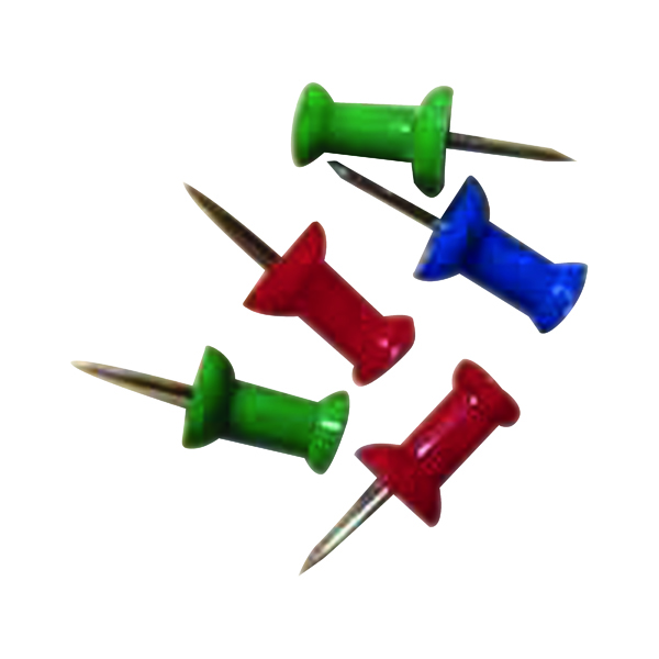 OB PUSH PINS ASSORTED COLOURS