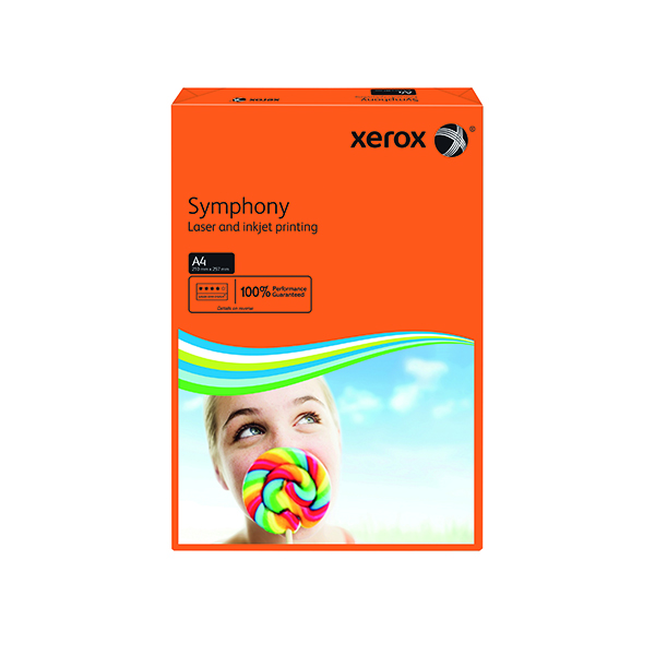 XEROX SYMPHONY A4 80GSM ORANGE PK500