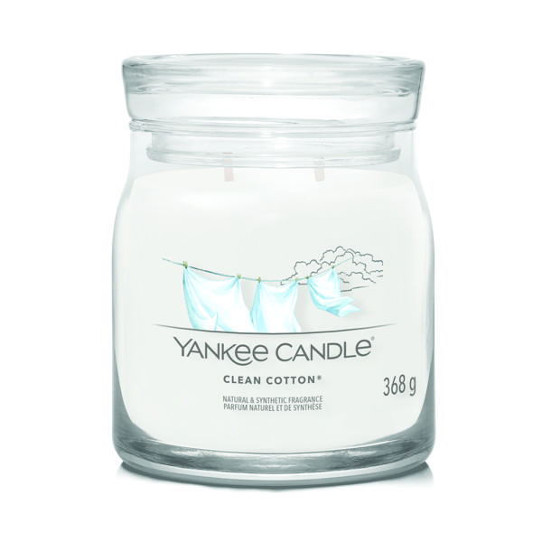 YANKEE CANDLE SIG MED JAR COTTON PK4